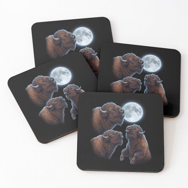 Item preview, Buffalo Howling Moon Art Animal Lover designed and sold by TerryConnells.