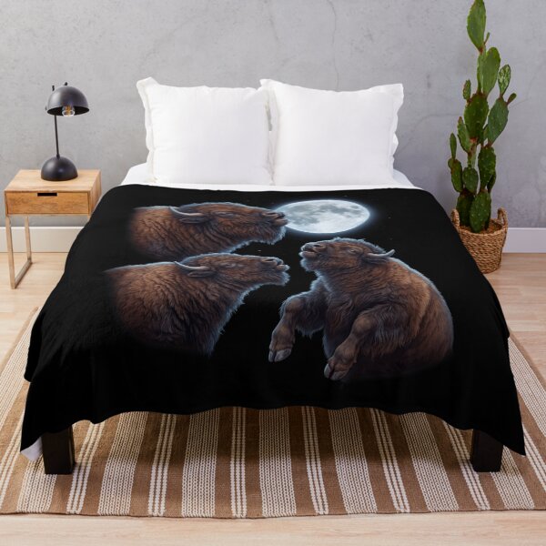 Item preview, Buffalo Howling Moon Art Animal Lover designed and sold by TerryConnells.