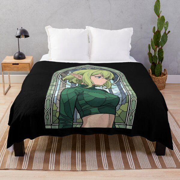 Item preview, Ryuu Lion DanMachi Green Elf Stained Glass Profile designed and sold by mildaclairmo.