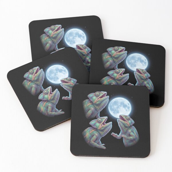 Item preview, Chameleon Howling Moon Art Animal Lover designed and sold by TerryConnells.