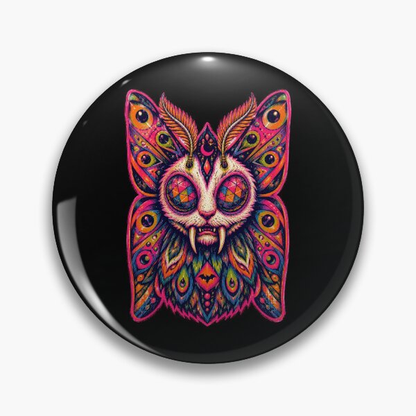 Item preview, Vampire Moth – Neon Gothic Screen Print Art designed and sold by Motel Mirage.