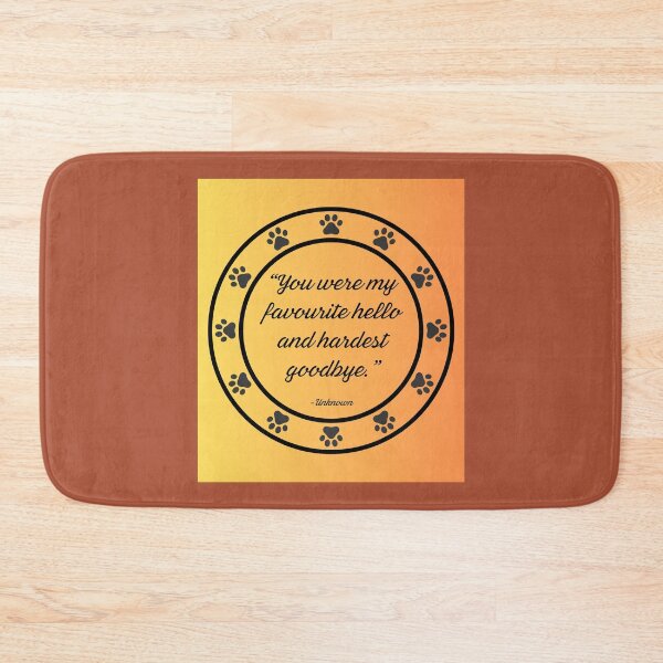 Item preview, Dog Loss Quote Art – ‘You Were My Favourite Hello and Hardest Goodbye’ Pet Memorial Design, Dog Lover Gift designed and sold by AnimalVibes.