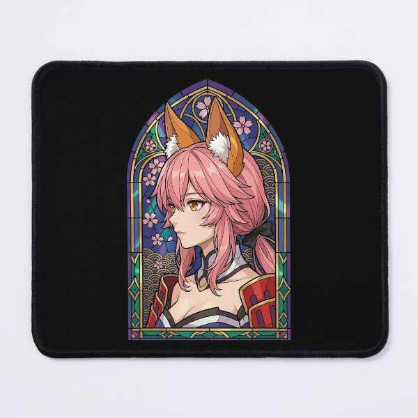 Item preview, Caster Tamamo no Mae Fate Grand Order Sakura Stained Glass Fox Spirit designed and sold by mildaclairmo.