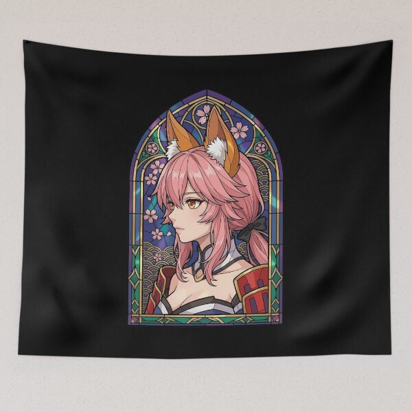 Item preview, Caster Tamamo no Mae Fate Grand Order Sakura Stained Glass Fox Spirit designed and sold by mildaclairmo.