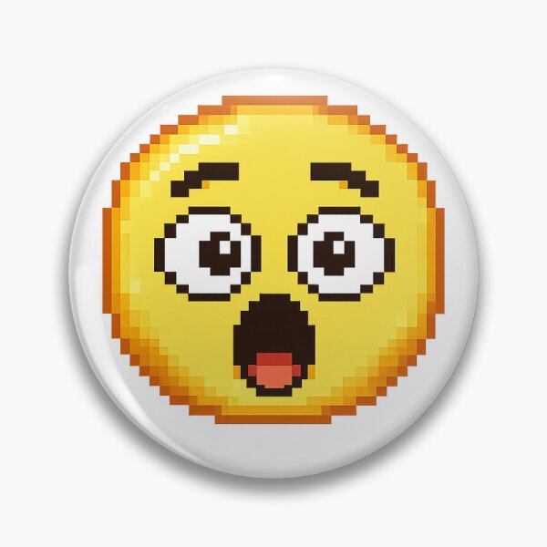 Item preview, Shocked Pixel Emoji – Retro 8 Bit Surprised Reaction Sticker designed and sold by ANiyati.