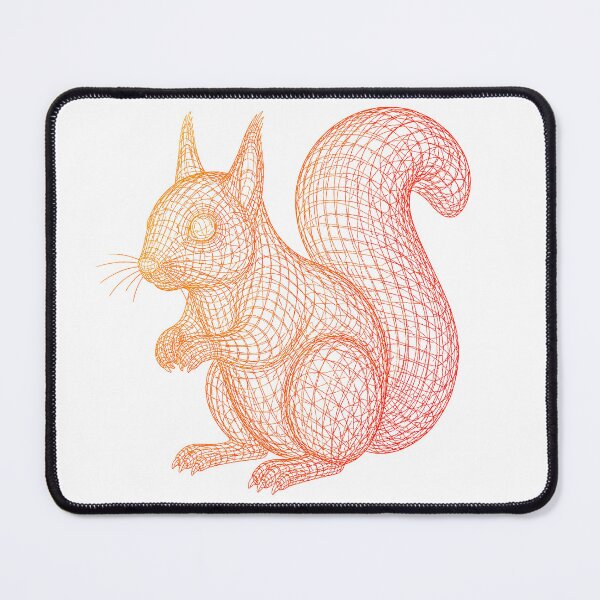 Item preview, Wireframe Squirrel designed and sold by SecretSquirrellDesigns.
