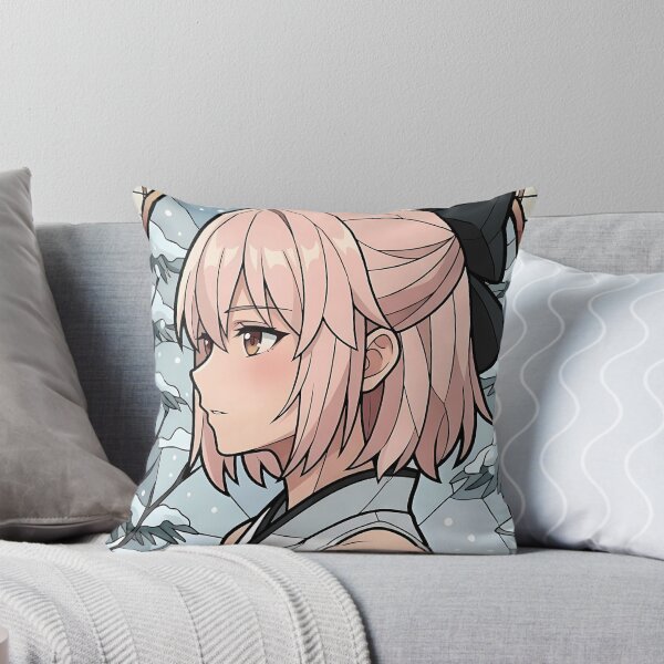 Item preview, Sakura Saber Okita Souji Fate Grand Order Snow Stained Glass designed and sold by mildaclairmo.