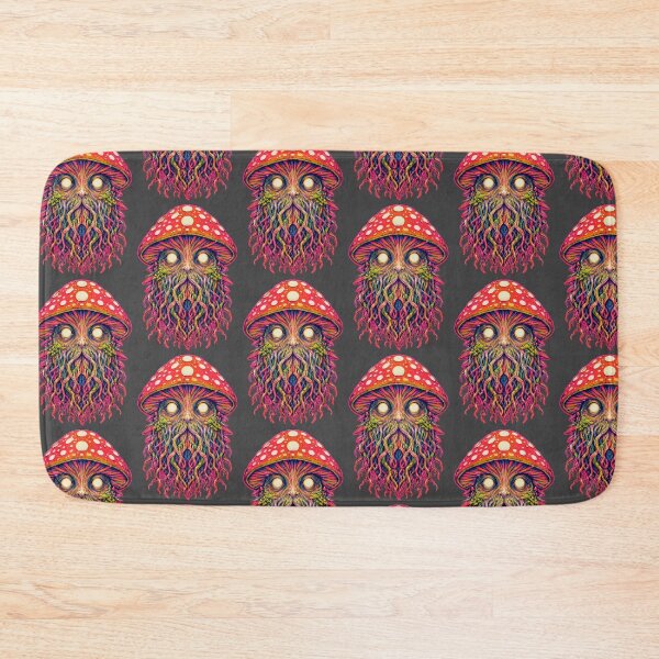 Item preview, Mushroom Forest Spirit – Neon Screen Print Mask Art designed and sold by Motel Mirage.