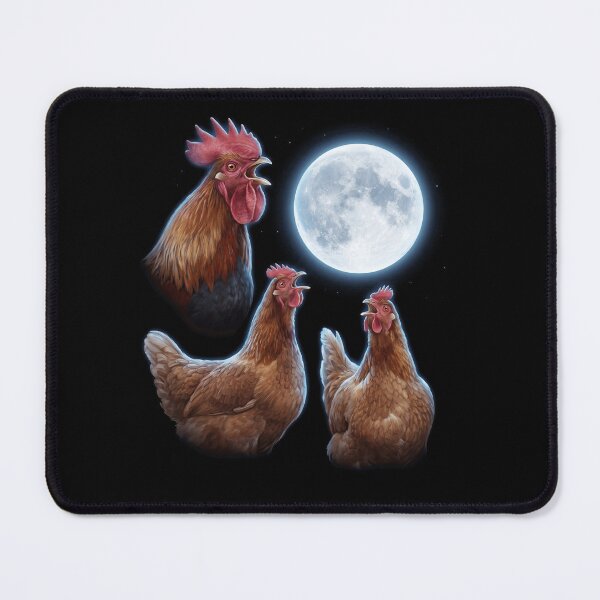 Item preview, Chicken Howling Moon Art Animal Lover designed and sold by TerryConnells.