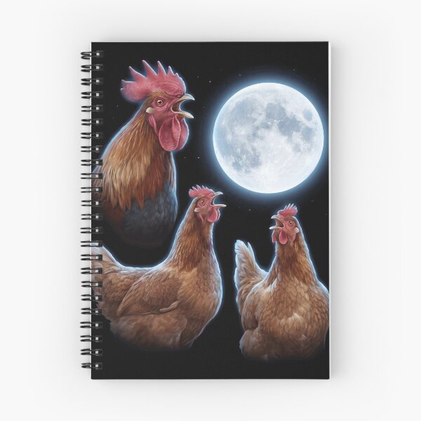 Item preview, Chicken Howling Moon Art Animal Lover designed and sold by TerryConnells.