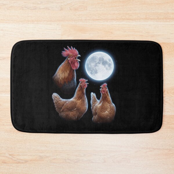 Item preview, Chicken Howling Moon Art Animal Lover designed and sold by TerryConnells.