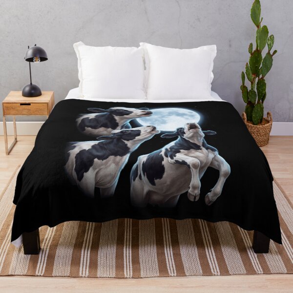 Item preview, Cow Howling Moon Art Animal Lover designed and sold by TerryConnells.