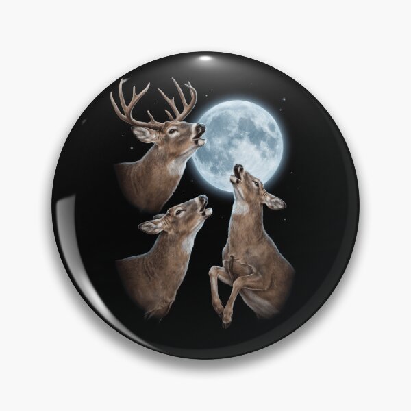 Item preview, Deer Howling Moon Art Animal Lover designed and sold by TerryConnells.