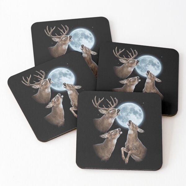 Item preview, Deer Howling Moon Art Animal Lover designed and sold by TerryConnells.