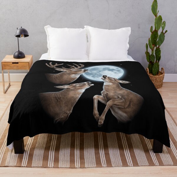 Item preview, Deer Howling Moon Art Animal Lover designed and sold by TerryConnells.