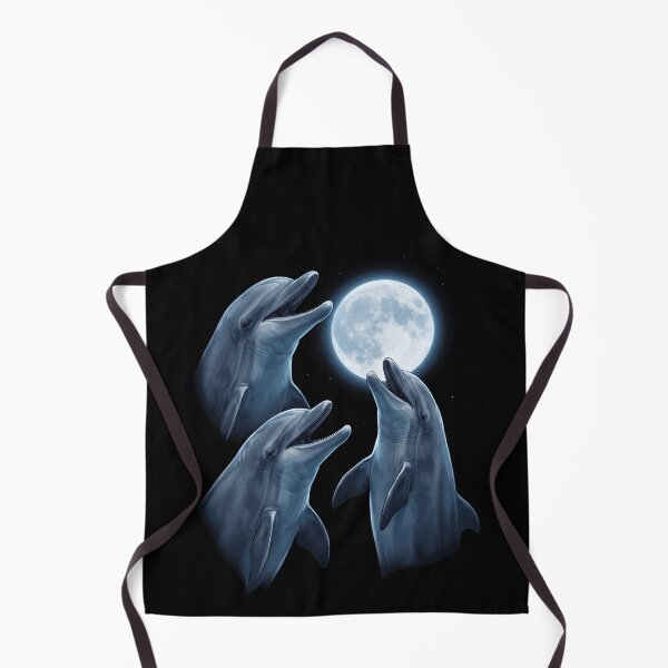 Item preview, Dolphin Howling Moon Art Animal Lover designed and sold by TerryConnells.