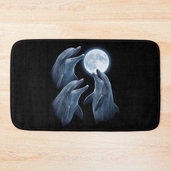 Item preview, Dolphin Howling Moon Art Animal Lover designed and sold by TerryConnells.