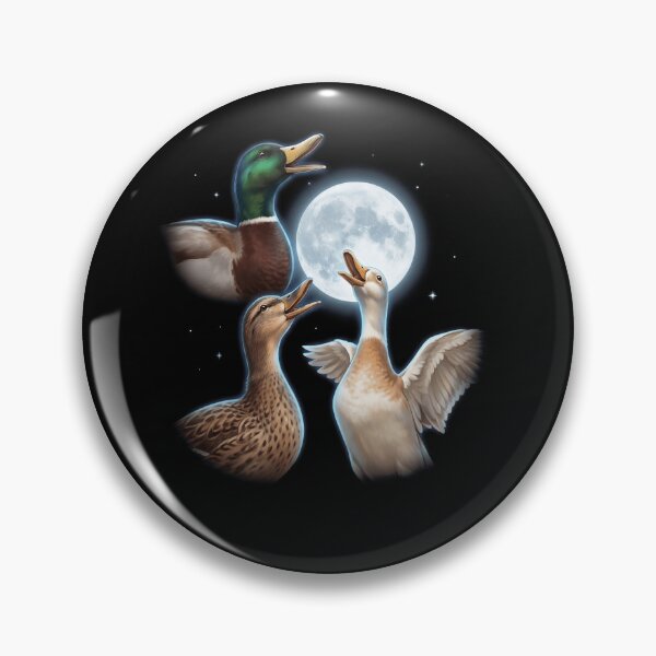 Item preview, Duck Howling Moon Art Animal Lover designed and sold by TerryConnells.