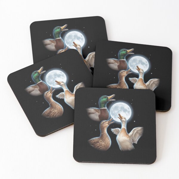 Item preview, Duck Howling Moon Art Animal Lover designed and sold by TerryConnells.