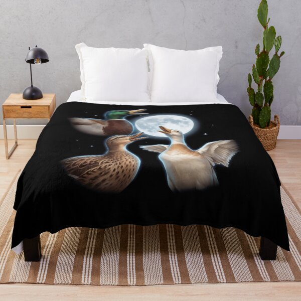 Item preview, Duck Howling Moon Art Animal Lover designed and sold by TerryConnells.