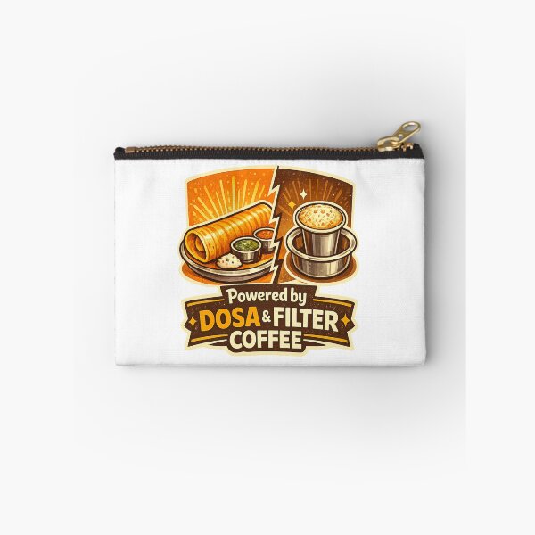 Item preview, Powered by Dosa & Filter Coffee – South Indian Breakfast Lover Design | Indian Foodie Gift designed and sold by Globalcitytees.