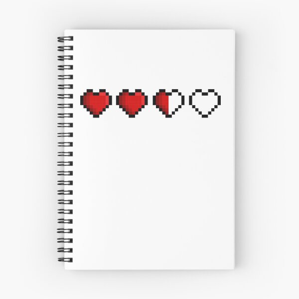 Item preview, Pixel Half Life Hearts designed and sold by HarveyHandcraftsandDesigns.