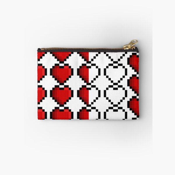 Item preview, Pixel Half Life Hearts designed and sold by HarveyHandcraftsandDesigns.