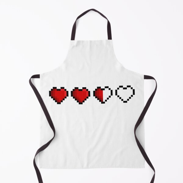 Item preview, Pixel Half Life Hearts designed and sold by HarveyHandcraftsandDesigns.