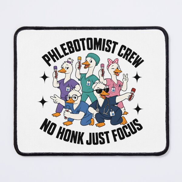 Item preview, Phlebotomist Crew No Honk Just Focus Goose Lab Tech Team Blood Draw Humor Design designed and sold by ClinicalHubs.