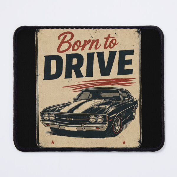 Item preview, Born To Drive Vintage Classic Muscle Car designed and sold by zenithviv.