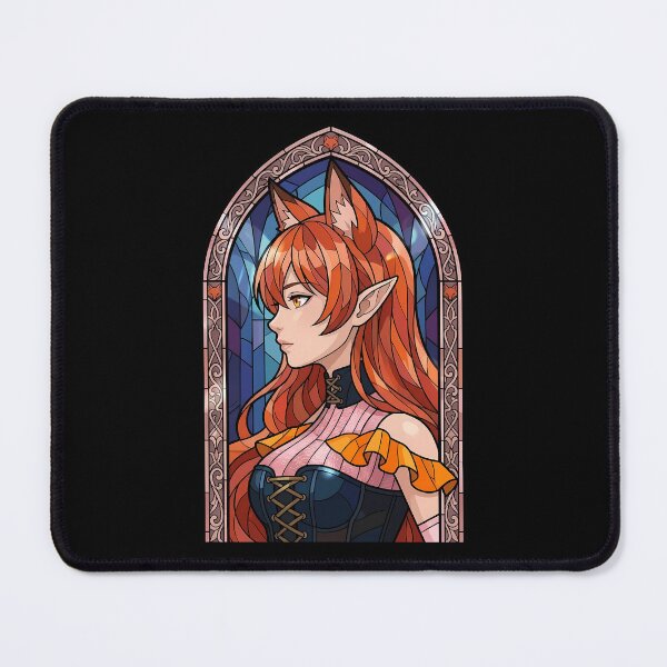 Item preview, Amelie Azazel Iruma Kun Fox Ears Stained Glass Anime Girl designed and sold by mildaclairmo.