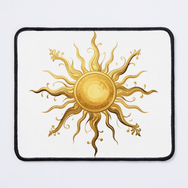 Item preview, Ornate Golden Sun - Baroque Decorative Sunburst Design designed and sold by ART BOND.