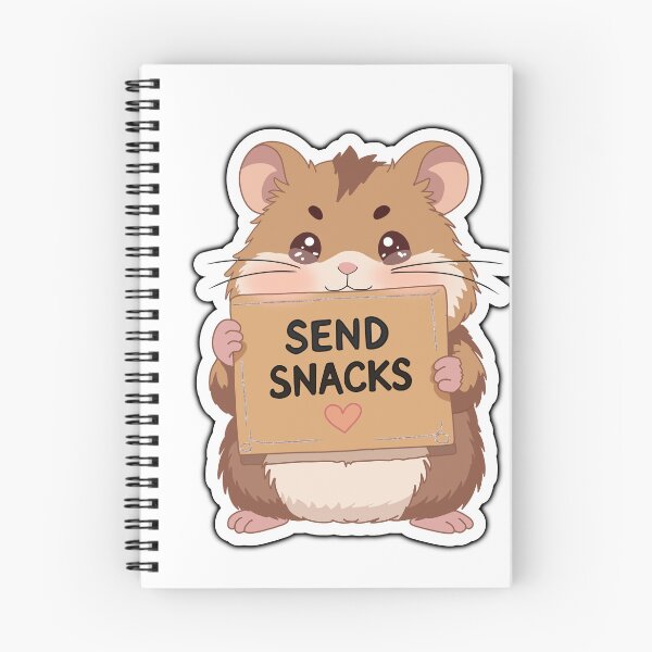 Item preview, Cute Hamster Send Snacks Sticker -Funny Kawaii Hammy Meme Design designed and sold by pn_terest.