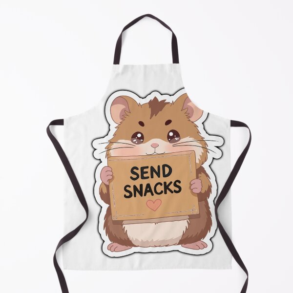 Item preview, Cute Hamster Send Snacks Sticker -Funny Kawaii Hammy Meme Design designed and sold by pn_terest.