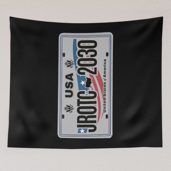 Item preview, JROTC 2030 – USA License Plate Style Patriotic Military Cadet Graduation Modern Sideways Design designed and sold by GFamilyC.