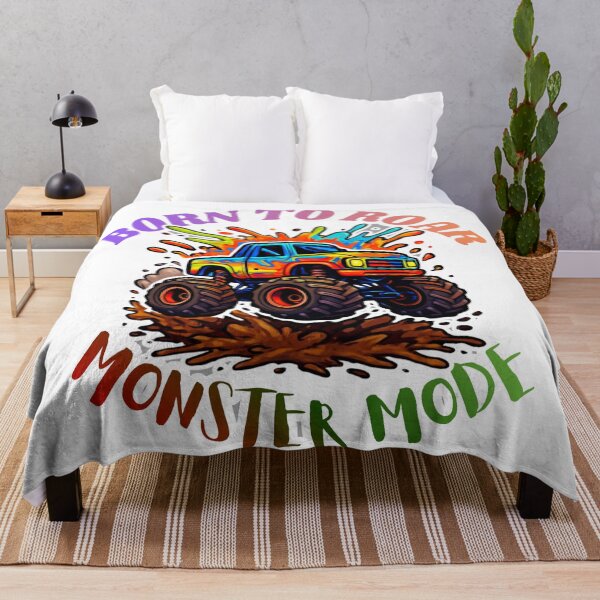 Item preview, Colorful Monster Truck  – Cartoon Off road Racing Truck Design designed and sold by SoftAuraStudi0.