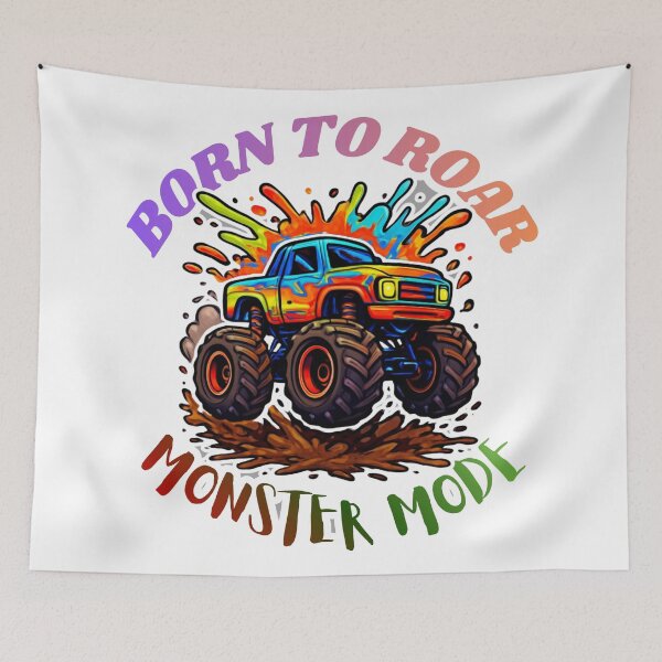 Item preview, Colorful Monster Truck  – Cartoon Off road Racing Truck Design designed and sold by SoftAuraStudi0.