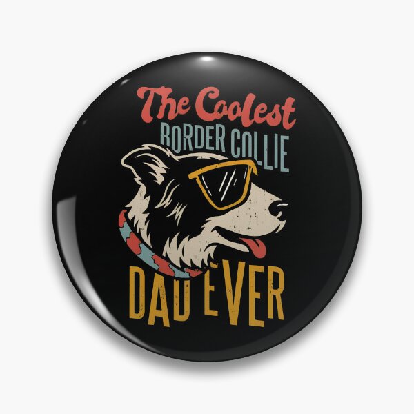 Item preview, Coolest Border Collie Dad Ever Dog Retro designed and sold by OlyvieArt.