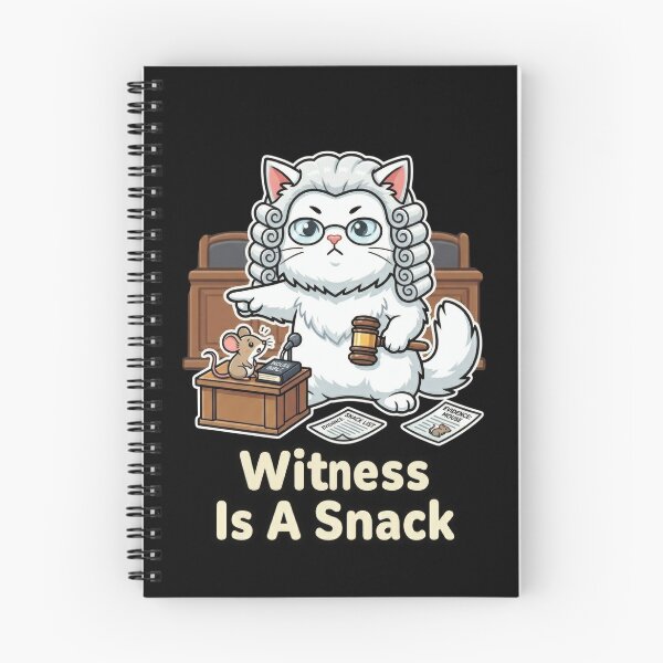 Item preview, Witness Is A Snack - Funny Cat Judge designed and sold by Wennity.