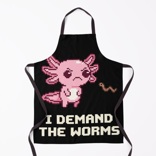 Item preview, I Demand The Worms - Funny Hangry Axolotl Pixel Art designed and sold by artistastshirt.