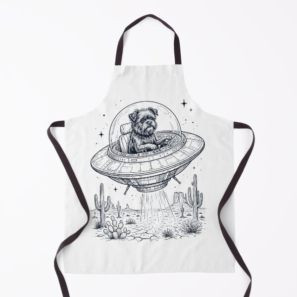 Item preview, Vintage Affenpinscher Riding UFO Dog Mom Dad Lover designed and sold by DoodleTortle.