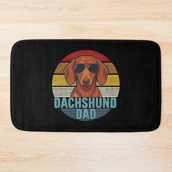 Item preview, Dachshund Dad Retro Sunset Sunglasses Dog Tee designed and sold by OlyvieArt.