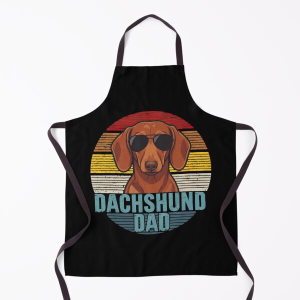 Item preview, Dachshund Dad Retro Sunset Sunglasses Dog Tee designed and sold by OlyvieArt.