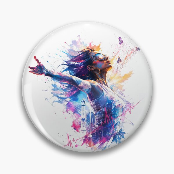 Item preview, Ethereal Soul Ascension – Butterfly Splatter Art & Vibrant Spirit Silhouette designed and sold by KireaDesigns.