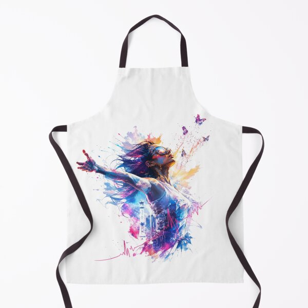 Item preview, Ethereal Soul Ascension – Butterfly Splatter Art & Vibrant Spirit Silhouette designed and sold by KireaDesigns.