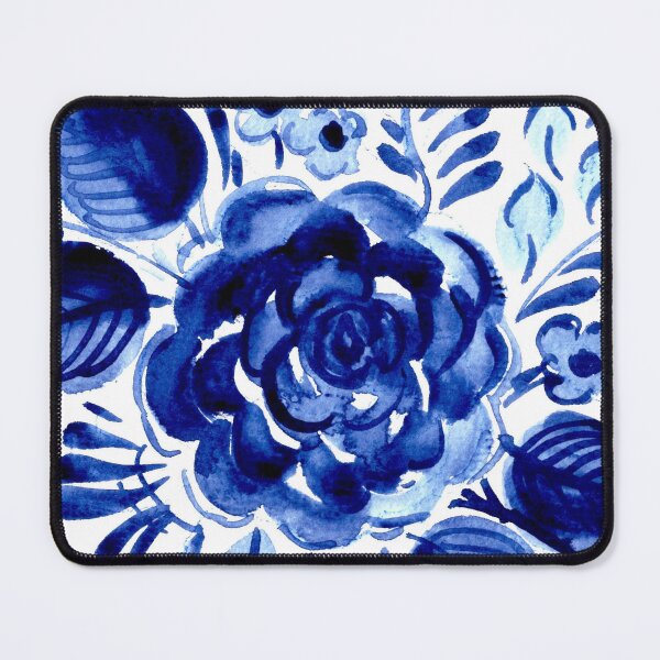 Item preview, Blue floral decor designed and sold by bokasin.