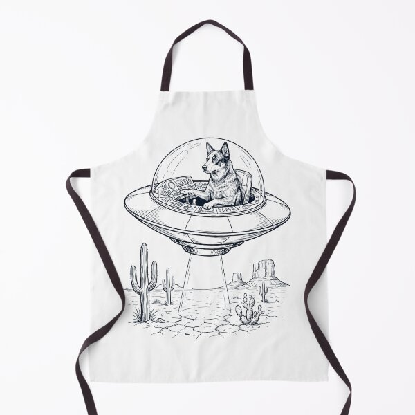 Item preview, Vintage Australian Cattle Dog Riding UFO Dog Mom Dad Lover designed and sold by DoodleTortle.