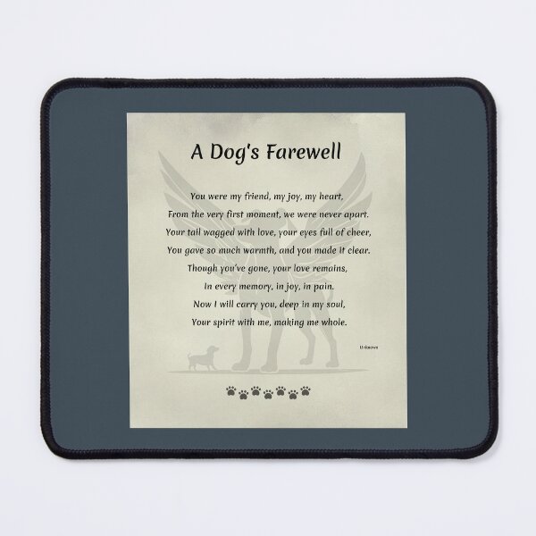 Item preview, A Dog's Farewell ... Dog designed and sold by AnimalVibes.