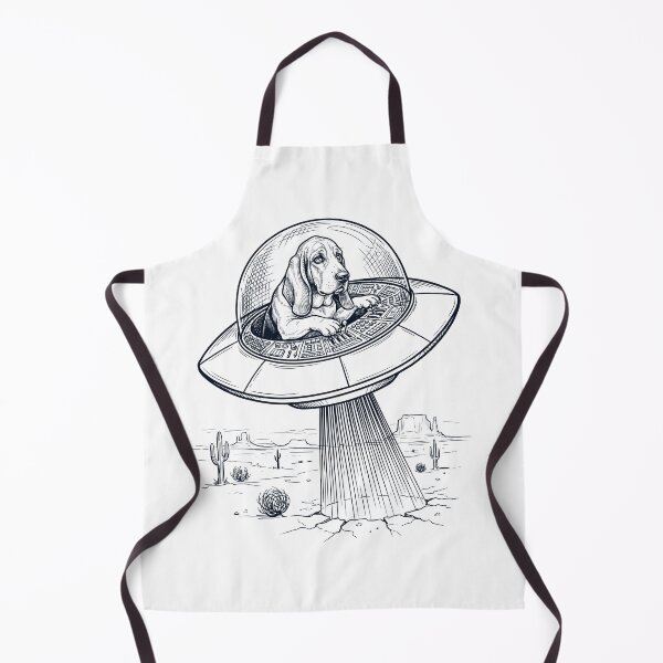 Item preview, Vintage Basset Hound Riding UFO Dog Mom Dad Lover designed and sold by DoodleTortle.