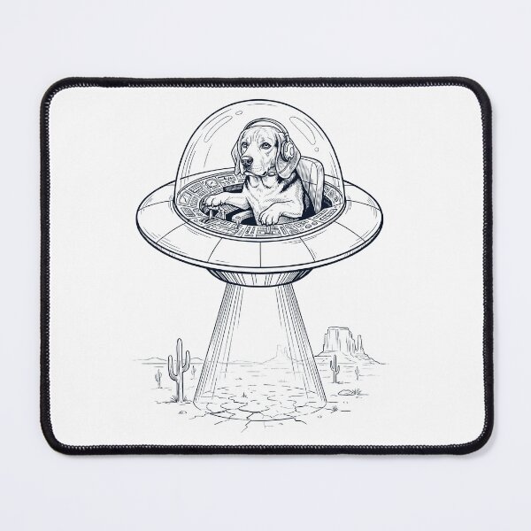 Item preview, Vintage Beagle Riding UFO Dog Mom Dad Lover designed and sold by DoodleTortle.